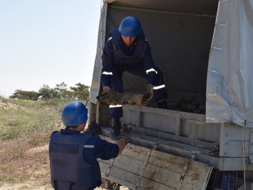 Николаевские спасатели очистили Кинбурнскую косу от взрывоопасных предметов