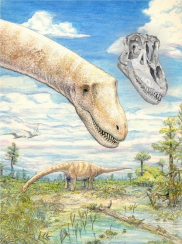 Учеными был обнаружен динозавр-«пылесос» с супер слухом и зрением (фото, видео)