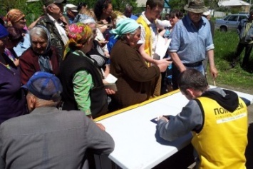 Графики доставки гумпомощи от Штаба Ахметова в села Донецкой области в мае