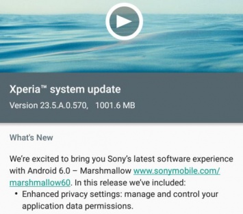 Xperia Z2, Z3 и Z3 Compact получают Marshmallow