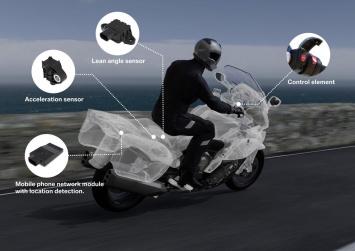 В BMW разработали систему экстренного оповещения для мотоциклистов