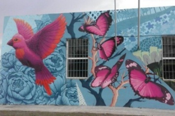 На Набережной Запорожья появилось уникальное граффити, - ФОТО