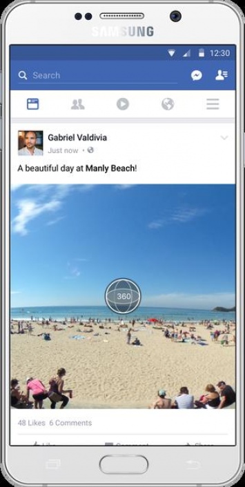 Facebook запускает поддержку панорамных фотографий