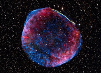 Астрономы показали 15 лет жизни остатка сверхновой звезды Тихо