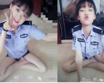 В Китае полицейскую уволили за селфи без юбки (ФОТО)
