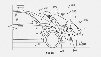 Google запатентовал липкий капот