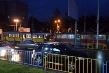 В Днепропетровске столкнулись два трамвая