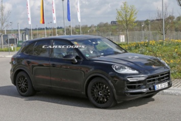 Porsche Cayenne попался фотошпионам