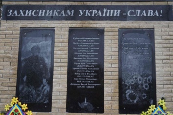 В Лохвице открыли памятный знак Героям АТО (фото)