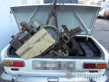 В Мелитополе задержали автомобиль, в котором перевозили украденое