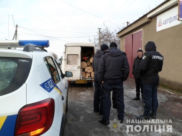 Котовские полицейские отобрали у лесоруба фургон с незаконными дровами