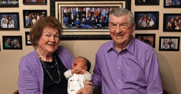 Муж и жена прожили вместе 62 года. Вот их 102-й внук