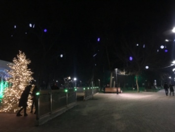 В городском парке Мелитополя уже создали новогоднее настроение (фото)