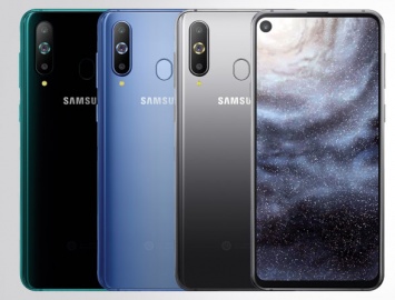 Samsung представила смартфон Galaxy A8s с «дыркой» на экране