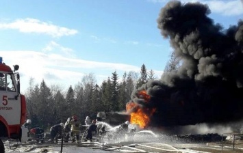 Во Львовской области потушили горящие нефтепродукты