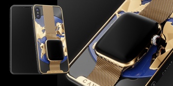 Максимально богато! Российский Caviar встроил Apple Watch в iPhone XS