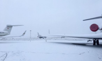 Снегопады в Украине: Аэропорт "Жуляны" работает в штатном режиме