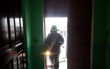 В Снигиревской общеобразовательной школы спасатели провели учения и тушили «пожар»