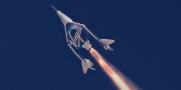 Космоплан SpaceShipTwo Unity достиг «космической высоты»