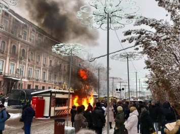 Символично: Рядом с местом проведения фейкового собора начался пожар