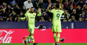 Барселона уничтожила Леванте на выезде, Лео Месси оформил хет-трик