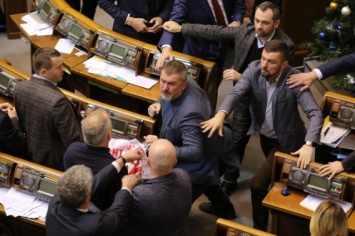 Драка Шуфрича и Березы в Раде: фото и видео масовой стычки нардепов