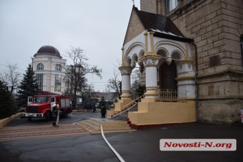 В Николаеве «горел» кафедральный собор на ул Садовой