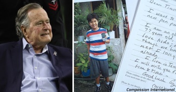 Джордж Буш 10 лет тайно спонсировал бедного ребенка. Вот какие письма он ему писал