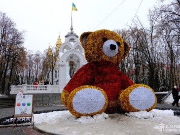 В Харькове - несколько новогодних инсталляций