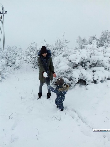 Керчане поехали за снегом в Глазовку