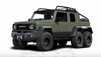 Виртуальный Suzuki Jimny получил шестиколесное исполнение