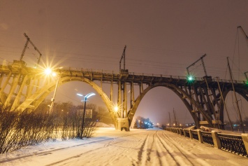 Зимний Днепр: городские улицы замело снегом