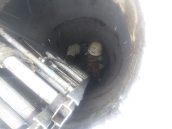 На Днепропетровщине спасатели вытащили щенка из колодца