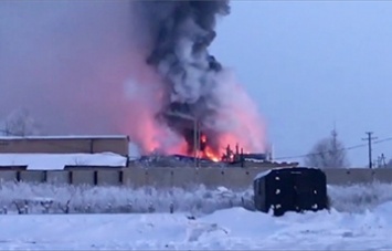В РФ загорелся завод промышленного цинкования