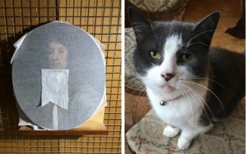 Любимый кот британского искусствоведа испортил картину ХVII века