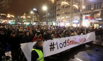 В Сербии вновь протестовали против президента