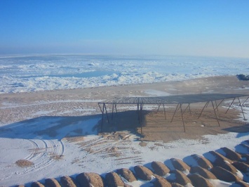 Завораживает: смотри видео замерзающего Азовского моря