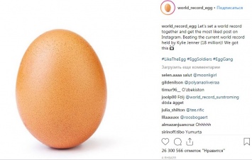 Фото обыкновенного куриного яйца побило рекорд по «лайкам» в Инстаграме