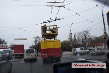 В Николаеве из-за обрыва контактной сети остановилось движение троллейбусов