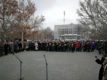 В День Соборности в Херсоне возложили цветы к памятнику Тарасу Шевченко