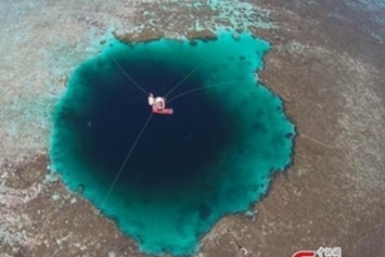 Глубочайшая голубая дыра обнаружена в Китае