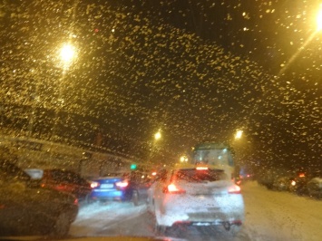 Снегопад и метель сковали Харьков (фото, видео)