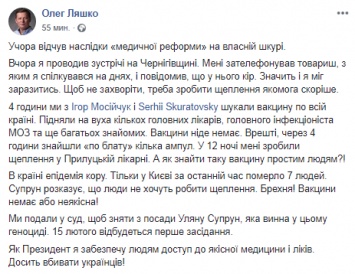 Ляшко разделся, чтобы показать пагубность медреформы, за которую сам же голосовал. Видео