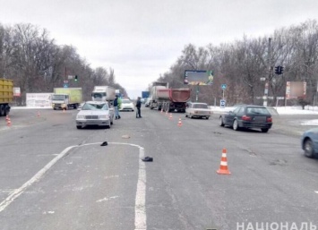 В Запорожье иномарка сбила пешехода (Фото)