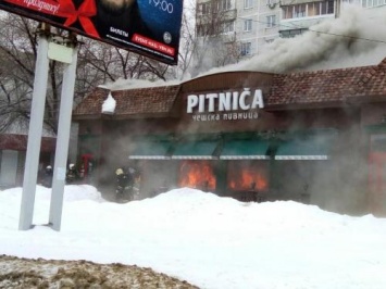 В Воронеже загорелся зал популярного ресторана чешской кухни