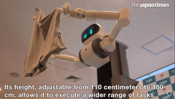 В Японии представили робота, который поможет стирать вещи, но пока делает это медленно