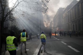 Французские полицейские арестовали почти 20 демонстрантов на протесте "желтых жилетов"