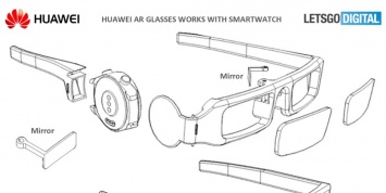 Huawei запатентовала умные очки со встраиваемыми в них смарт-часами