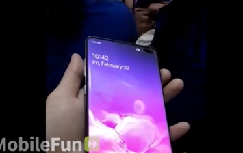 Samsung Galaxy S10 Plus показали в "живом" видео