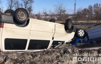 ДТП под Харьковом: четыре авто перевернулись на крышу